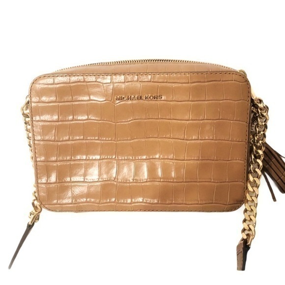 👛 MICHAEL KORS 👛 embossed leather crossbody bag - Picture 1 of 10